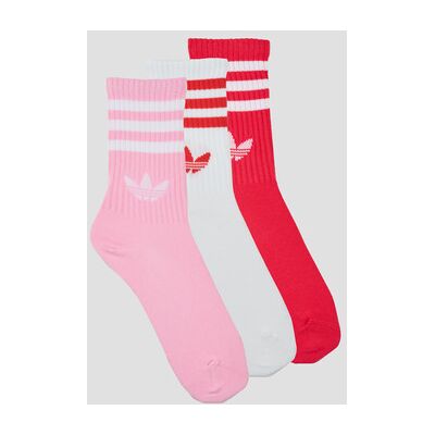 Chaussettes adidas 3-Stripes Crew Socks 3 Pairs Rose - Publicité Chaussettes adidas 3-Stripes Crew Socks 3 Pairs Rose - Publicité