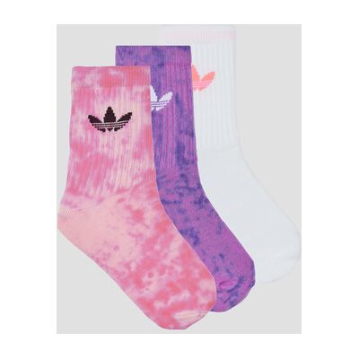 Chaussettes adidas Tie Dye Crew Socks 3 Pairs Rose - Publicité Chaussettes adidas Tie Dye Crew Socks 3 Pairs Rose - Publicité