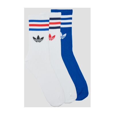 Chaussettes adidas 3-Stripes Crew Socks 3 Pairs Blanc - Publicité Chaussettes adidas 3-Stripes Crew Socks 3 Pairs Blanc - Publicité