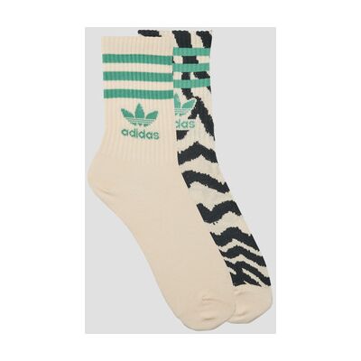Chaussettes adidas adidas x FARM Rio Crew Socks 2 Pairs Beige - Publicité Chaussettes adidas adidas x FARM Rio Crew Socks 2 Pairs Beige - Publicité