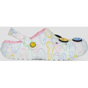 Sabots Crocs Smiley Classic Lined Clog Blanc - Publicité Sabots Crocs Smiley Classic Lined Clog Blanc - Publicité