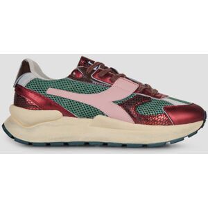 Baskets basses Diadora Mercury Elite Cobra Used Bordeaux - Publicité Baskets basses Diadora Mercury Elite Cobra Used Bordeaux - Publicité