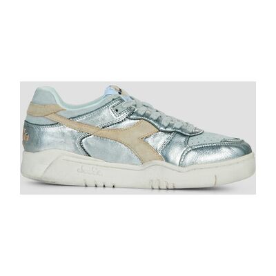 Baskets basses Diadora B.560 Metal S Used Argenté - Publicité Baskets basses Diadora B.560 Metal S Used Argenté - Publicité