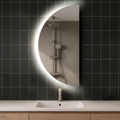 Artforma - D221 - Rond - LED éclairé - Miroir salle de bains - Publicité Artforma - D221 - Rond - LED éclairé - Miroir salle de bains - Publicité