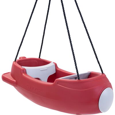 Step2 Rocket Swing For Two Balancoire Rouge Et Grise, Bébé 2 Places Portique Ardin En Forme De Fusée Spatial Ceintures De Sécurité Réglables - Publicité Step2 Rocket Swing For Two Balancoire Rouge Et Grise, Bébé 2 Places Portique Ardin En Forme De Fusée Spatial Ceintures De Sécurité Réglables - Publicité