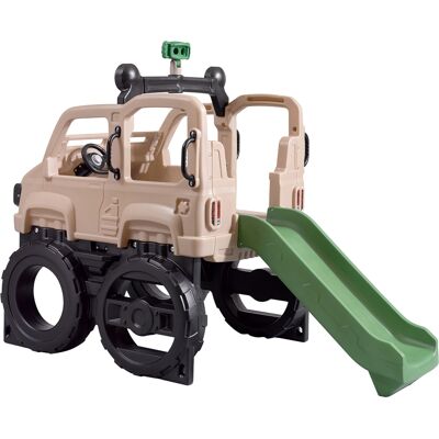 Step2 Safari Truck Climber Cadre D’Escalade Avec Toboggan Structure À Grimper En Plastique Pour Le Jardin Jeux Escalade Pour Enfants En Forme De Voiture - Publicité Step2 Safari Truck Climber Cadre D’Escalade Avec Toboggan Structure À Grimper En Plastique Pour Le Jardin Jeux Escalade Pour Enfants En Forme De Voiture - Publicité