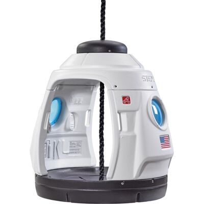 Step2 Space Capsule Swing 2-In-1, Balançoire Ou Maisonnette De Jeux Balançoire Double Capsule De L'Espace Noire/Blanche, Intérieur/Extérieur, 2 Enfants Balançoire Pour Enfants Pour Le Jardin - Publicité Step2 Space Capsule Swing 2-In-1, Balançoire Ou Maisonnette De Jeux Balançoire Double Capsule De L'Espace Noire/Blanche, Intérieur/Extérieur, 2 Enfants Balançoire Pour Enfants Pour Le Jardin - Publicité