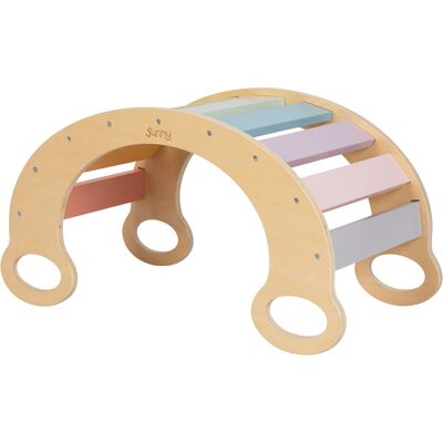 Sunny Marlie Arche Montessori En Bois Aux Couleurs De L'Arc-En-Ciel Structure Escalade / Eveil Montessori, Evolutive - Publicité Sunny Marlie Arche Montessori En Bois Aux Couleurs De L'Arc-En-Ciel Structure Escalade / Eveil Montessori, Evolutive - Publicité