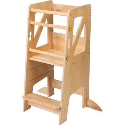 Sunny Liv Tour D'Orientation Couleur Naturelle Tour D'Apprentissage Pour Enfants Plateforme Réglable En Hauteur Avec 3 Niveaux 44 X 40 X 90 Cm - Publicité Sunny Liv Tour D'Orientation Couleur Naturelle Tour D'Apprentissage Pour Enfants Plateforme Réglable En Hauteur Avec 3 Niveaux 44 X 40 X 90 Cm - Publicité