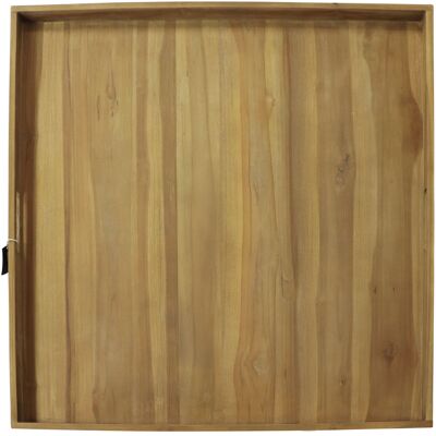 Axi Bayu Plateau De Service En Bois De Teck, Carré, 60 X 60 Cm Avec Rebord Surélevé Idéal Pour Les Boissons, Les Verres Et Les Accessoires - Publicité Axi Bayu Plateau De Service En Bois De Teck, Carré, 60 X 60 Cm Avec Rebord Surélevé Idéal Pour Les Boissons, Les Verres Et Les Accessoires - Publicité