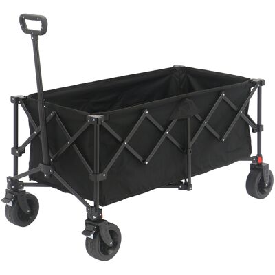 Axi Sb141 Chariot De Plage Pliable Noir Chariot De Transport Avec Barre De Traction, Sangle, Housse, Poche Intérieure Et Porte-Boissons - Pneus En Caoutchouc Pp Capacité : 180 L - Publicité Axi Sb141 Chariot De Plage Pliable Noir Chariot De Transport Avec Barre De Traction, Sangle, Housse, Poche Intérieure Et Porte-Boissons - Pneus En Caoutchouc Pp Capacité : 180 L - Publicité