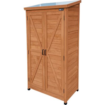 Axi Hugo Armoire De Jardin En Bois Marron Caffé - 85 X 52 X 174 Cm Armoire Exterieur, Armoire À Outils Pour Le Jardin Avec 3 Étagères Fixes / Meuble Exterieur Rangement Pour Le Jardin - Publicité Axi Hugo Armoire De Jardin En Bois Marron Caffé - 85 X 52 X 174 Cm Armoire Exterieur, Armoire À Outils Pour Le Jardin Avec 3 Étagères Fixes / Meuble Exterieur Rangement Pour Le Jardin - Publicité