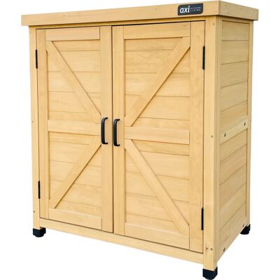 Axi Felix Armoire De Jardin En Bois Beige - 80 X 45 X 93 Cm Armoire Exterieur, Armoire À Outils Pour Le Jardin Avec Étagère/ Meuble Exterieur Rangement Pour Le Jardin - Publicité Axi Felix Armoire De Jardin En Bois Beige - 80 X 45 X 93 Cm Armoire Exterieur, Armoire À Outils Pour Le Jardin Avec Étagère/ Meuble Exterieur Rangement Pour Le Jardin - Publicité
