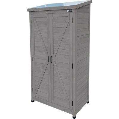 Axi Hugo Armoire De Jardin En Bois Gris Foncé - 85 X 52 X 174 Cm Armoire Exterieur, Armoire À Outils Pour Le Jardin Avec 3 Étagères Fixes / Meuble Exterieur Rangement Pour Le Jardin - Publicité Axi Hugo Armoire De Jardin En Bois Gris Foncé - 85 X 52 X 174 Cm Armoire Exterieur, Armoire À Outils Pour Le Jardin Avec 3 Étagères Fixes / Meuble Exterieur Rangement Pour Le Jardin - Publicité