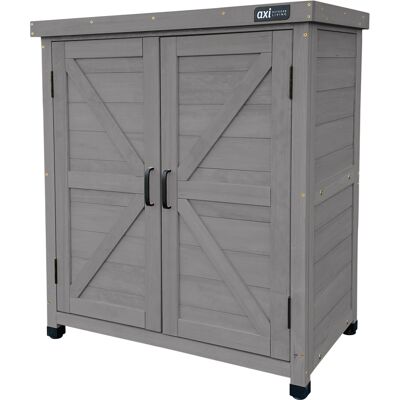 Axi Felix Armoire De Jardin En Bois Gris Foncé - 80 X 45 X 93 Cm Armoire Exterieur, Armoire À Outils Pour Le Jardin Avec Étagère/ Meuble Exterieur Rangement Pour Le Jardin - Publicité Axi Felix Armoire De Jardin En Bois Gris Foncé - 80 X 45 X 93 Cm Armoire Exterieur, Armoire À Outils Pour Le Jardin Avec Étagère/ Meuble Exterieur Rangement Pour Le Jardin - Publicité