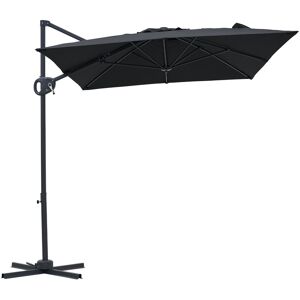 Faites de votre jardin ou de votre terrasse un endroit confortable où vous détendre grâce au parasol à mât déporté AXI Luma 200 x 300 cm. Ce parasol moderne offre non seulement une ombre agréable, mais confère également à votre espace extérieur un look épuré et élégant. Que vous profitiez d'un café tranquille le matin, d'un long déjeuner ou d'une belle journée d'été, avec le Luma, vous êtes toujours bien protégé du soleil. Une conception intelligente pour un espace maximal Le parasol Luma est doté d’une conception flottante, grâce à laquelle le mât est placé sur le côté. Cela vous permet de disposer de tout l’espace nécessaire sous le parasol pour vos meubles de jardin. Aucun obstacle au centre, mais un coin salon ouvert et modulable à votre guise. Idéal aussi bien pour les terrasses compactes que pour les jardins plus spacieux. Une rotation facile pour un ombrage parfait Grâce à la fonction de rotation à 360 degrés, vous pouvez orienter le parasol sans effort en fonction de la position du soleil. Vous créez ainsi un coin d'ombre confortable à tout moment de la journée, sans avoir à déplacer votre table ou vos chaises. Pratique et confortable, exactement ce dont vous avez besoin lors des journées chaudes. À la fois léger et robuste Le cadre en acier thermolaqué présente un profil élancé de 40 x 20 mm, ce qui rend le parasol léger et facile à déplacer. Parallèlement, les 8 baleines assurent une base stable et une bonne répartition de la toile. Les tendeurs intégrés maintiennent la toile bien tendue, afin qu’elle conserve sa forme et bouge moins en cas de vent. Protection UV et confort en un seul produit La toile du parasol est fabriquée en polyester 180 g et offre une ombre agréable et uniforme. Avec un indice de protection UPF 30+, vous êtes mieux protégé contre le soleil. Le déflecteur de vent situé en haut permet de dissiper facilement le vent, ce qui contribue à une stabilité accrue pendant l'utilisation. Livré complet pour une utilisation immédiate L'AXI Luma est livré avec un pied en croix, qui peut être lesté jusqu'à 90 kg minimum pour une solidité optimale. Vous recevrez également une housse de protection, afin de pouvoir facilement recouvrir le parasol lorsqu'il n'est pas utilisé. Il restera ainsi en bon état plus longtemps et prêt pour le prochain moment ensoleillé. AXI Outdoor Living Complétez votre jardin avec AXI Outdoor Living ! Laissez-vous surprendre par les designs uniques et les innombrables options offertes par nos produits d'extérieur. Que vous recherchiez une table de pique-nique tendance, un parasol de qualité supérieure ou une chaise longue confortable. Avec AXI Outdoor Living, vous profitez toute l'année de votre petit coin de paradis en plein air ! Caractéristiques * Structure en acier fine mais solide de 40 x 20 mm. * La structure thermolaquée empêche la formation de rouille. * Rotation à 360 degrés pour un positionnement flexible de l'ombre. * Parasol de 200 x 300 cm pour une grande surface image