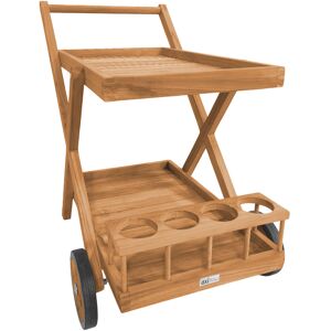 Axi Bodhi Chariot De Service En Bois De Teck Avec 2 Tablettes Et Porte-Bouteilles Desserte De Cuisine À Roulettes Pour Jardin, Balcon, Terrasse 70 X 48 X 78 Cm - Publicité Axi Bodhi Chariot De Service En Bois De Teck Avec 2 Tablettes Et Porte-Bouteilles Desserte De Cuisine À Roulettes Pour Jardin, Balcon, Terrasse 70 X 48 X 78 Cm - Publicité
