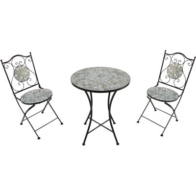 AXI Amélie Table et chaises bistrot, 2 Chaises 1 Table, Ensemble Bistro Extérieur Beige Sable Salon De Jardin Bistrot, Table Bistrot Mosaique Pour Jardin/Balcon/Terrasse - Publicité AXI Amélie Table et chaises bistrot, 2 Chaises 1 Table, Ensemble Bistro Extérieur Beige Sable Salon De Jardin Bistrot, Table Bistrot Mosaique Pour Jardin/Balcon/Terrasse - Publicité