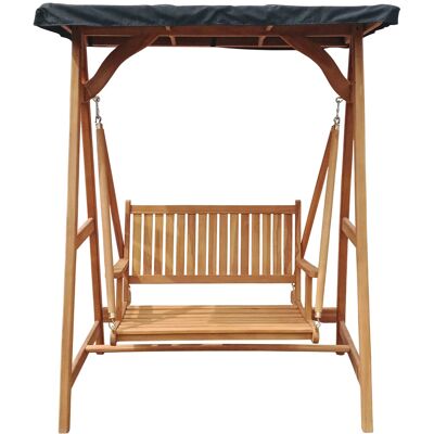Axi Kari Balançelle De Jardin En Bois De Teck Banc À Bascule Avec Pare-Soleil Et Accoudoirs Chaise Longue D'Extérieur / Pour 1 Personne Peut Supporter Jusqu'À 120 Kg - Publicité Axi Kari Balançelle De Jardin En Bois De Teck Banc À Bascule Avec Pare-Soleil Et Accoudoirs Chaise Longue D'Extérieur / Pour 1 Personne Peut Supporter Jusqu'À 120 Kg - Publicité