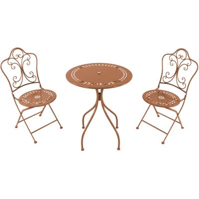 Axi Marilou Table Et Chaise Bistrot, 2 Chaises 1 Table, Ensemble Bistro Extérieur, Terracotta - Salon De Jardin Bistrot, Table Bistrot Mosaique Pour Jardin/Balcon/Terrasse - Publicité Axi Marilou Table Et Chaise Bistrot, 2 Chaises 1 Table, Ensemble Bistro Extérieur, Terracotta - Salon De Jardin Bistrot, Table Bistrot Mosaique Pour Jardin/Balcon/Terrasse - Publicité