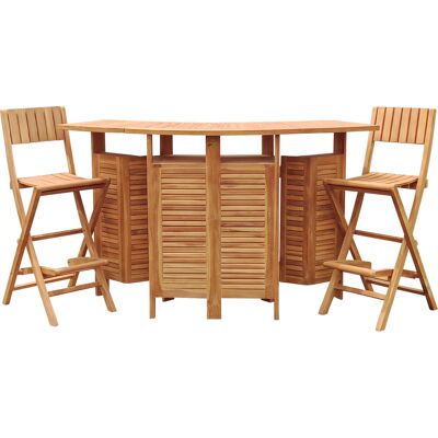 Axi Bruno Ensemble De Bar En Bois De Teck Avec 2 Tabourets Set De Jardin Pliable Avec Espace De Rangement Table De Bar Avec Tabourets Ensemble De Meubles Pour L'Extérieur - Publicité Axi Bruno Ensemble De Bar En Bois De Teck Avec 2 Tabourets Set De Jardin Pliable Avec Espace De Rangement Table De Bar Avec Tabourets Ensemble De Meubles Pour L'Extérieur - Publicité