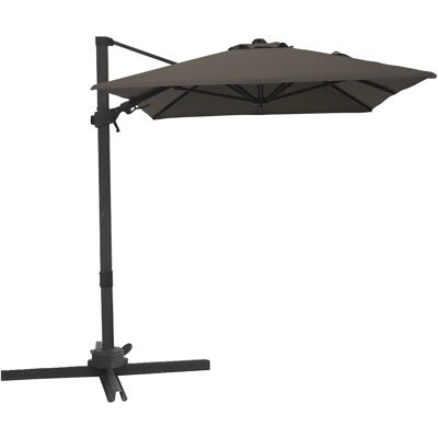 Axi Nyra Parasol Déporté Rectangulaire 200 X 300 Cm, Anthracite/Taupe Pour Le Jardin / Terrasse Avec Armature Thermolaquée Pied En Croix, Housse De Protection Inclus Inclinable, Pivotant À 360° - Publicité Axi Nyra Parasol Déporté Rectangulaire 200 X 300 Cm, Anthracite/Taupe Pour Le Jardin / Terrasse Avec Armature Thermolaquée Pied En Croix, Housse De Protection Inclus Inclinable, Pivotant À 360° - Publicité