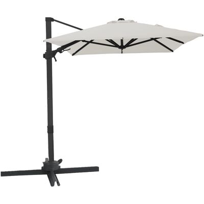 Axi Nyra Parasol Déporté Rectangulaire 200 X 300 Cm, Anthracite/Beige Pour Le Jardin / Terrasse Avec Armature Thermolaquée Pied En Croix, Housse De Protection Inclus Inclinable, Pivotant À 360° - Publicité Axi Nyra Parasol Déporté Rectangulaire 200 X 300 Cm, Anthracite/Beige Pour Le Jardin / Terrasse Avec Armature Thermolaquée Pied En Croix, Housse De Protection Inclus Inclinable, Pivotant À 360° - Publicité