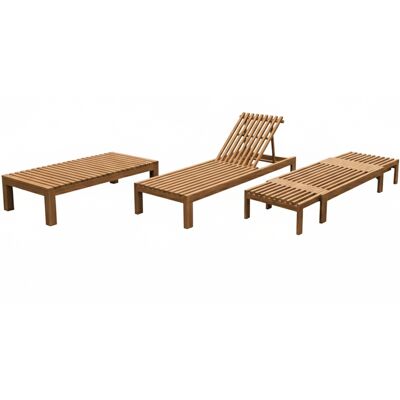 Axi Rowan 2-En-1 Chaise Longue Et Banc De Jardin En Bois De Teck Transat En Teck Réglable En 4 Positions Bain De Soleil D'Extérieur / Terrasse 250 X 67 X 77 Cm - Publicité Axi Rowan 2-En-1 Chaise Longue Et Banc De Jardin En Bois De Teck Transat En Teck Réglable En 4 Positions Bain De Soleil D'Extérieur / Terrasse 250 X 67 X 77 Cm - Publicité
