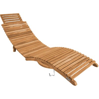 Axi Manny Chaise Longue En Bois De Teck - Pliable Bain De Soleil Courbé Avec Appui-Tête Transat Pour L'Extérieur / Le Jardin - Publicité Axi Manny Chaise Longue En Bois De Teck - Pliable Bain De Soleil Courbé Avec Appui-Tête Transat Pour L'Extérieur / Le Jardin - Publicité