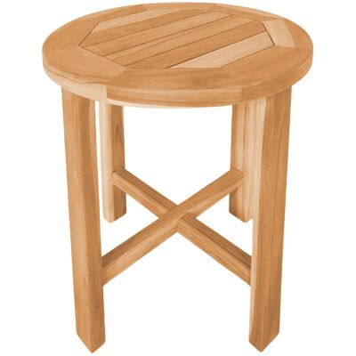 Axi Alya Table D'Appoint Ronde En Bois De Teck Petite Table Pour Jardin, Balcon Ou Terrasse - 45 X 45 X 50 Cm - Publicité Axi Alya Table D'Appoint Ronde En Bois De Teck Petite Table Pour Jardin, Balcon Ou Terrasse - 45 X 45 X 50 Cm - Publicité