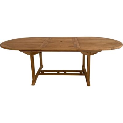 Axi Marzi Table De Jardin Extensible En Bois De Teck, Ovale Résistante Aux Intempéries Pour Terrasse / Extérieur Pour 8 Personnes 180-240 X 120 X 75 Cm - Publicité Axi Marzi Table De Jardin Extensible En Bois De Teck, Ovale Résistante Aux Intempéries Pour Terrasse / Extérieur Pour 8 Personnes 180-240 X 120 X 75 Cm - Publicité
