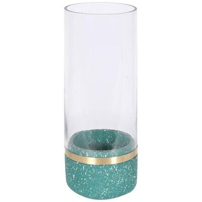 ZAGO STORE Photophore en verre et terrazzo vert Muzz - Publicité ZAGO STORE Photophore en verre et terrazzo vert Muzz - Publicité