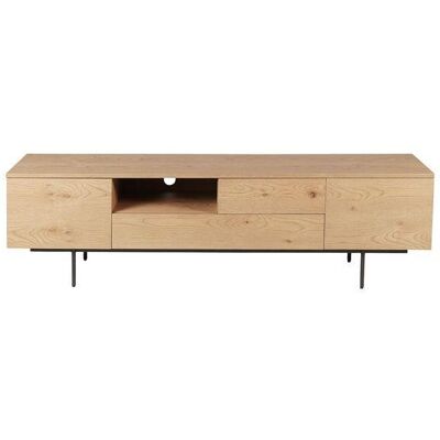 ZAGO Meuble TV en Chêne Naturel - Design Minimaliste - 200cm Largeur - Publicité ZAGO Meuble TV en Chêne Naturel - Design Minimaliste - 200cm Largeur - Publicité