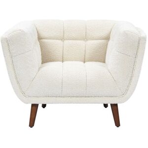 ZAGO STORE Fauteuil tissu effet bouclette écru BERYL - Publicité ZAGO STORE Fauteuil tissu effet bouclette écru BERYL - Publicité