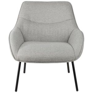 Zago - Martin - Tissu gris - Pieds métal noirs - Armchair - Publicité Zago - Martin - Tissu gris - Pieds métal noirs - Armchair - Publicité