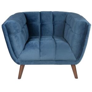 ZAGO STORE Fauteuil en velours bleu foncé BERYL - Publicité ZAGO STORE Fauteuil en velours bleu foncé BERYL - Publicité