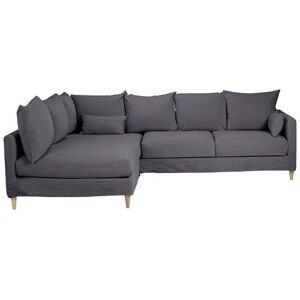ZAGO STORE Canapé d'angle tissu recyclé anthracite - Angle gauche Figari - Publicité ZAGO STORE Canapé d'angle tissu recyclé anthracite - Angle gauche Figari - Publicité
