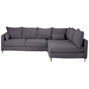 ZAGO STORE Canapé d'angle tissu recyclé anthracite - Angle droit Figari - Publicité ZAGO STORE Canapé d'angle tissu recyclé anthracite - Angle droit Figari - Publicité