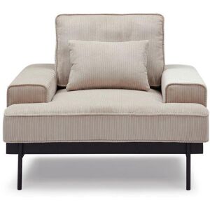 ZAGO STORE Fauteuil velours cotelé beige Yoko - Publicité ZAGO STORE Fauteuil velours cotelé beige Yoko - Publicité