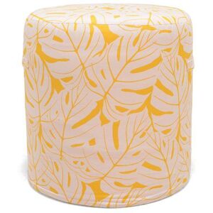 ZAGO STORE Pouf d'extérieur imprimé feuilles jaune citron AZUR - Publicité ZAGO STORE Pouf d'extérieur imprimé feuilles jaune citron AZUR - Publicité