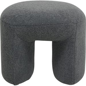 ZAGO STORE Pouf tissu effet laine bouclette gris bleu Lomos - Publicité ZAGO STORE Pouf tissu effet laine bouclette gris bleu Lomos - Publicité