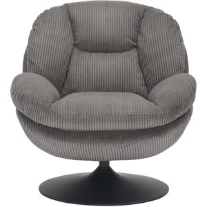 ORYO - TOPI - Velours gris foncé - Fauteuil - Publicité ORYO - TOPI - Velours gris foncé - Fauteuil - Publicité