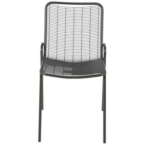 ZAGO STORE Chaise de jardin métal anthracite ROMA - Publicité ZAGO STORE Chaise de jardin métal anthracite ROMA - Publicité
