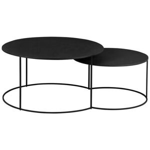 ZAGO STORE Tables basses gigognes métal noir GRAYSON - Publicité ZAGO STORE Tables basses gigognes métal noir GRAYSON - Publicité