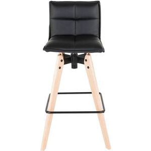 ZAGO STORE Chaise de bar noire toile imitation cuir MAE - Publicité ZAGO STORE Chaise de bar noire toile imitation cuir MAE - Publicité