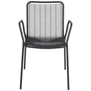 ZAGO STORE Chaise accoudoirs extérieur métal anthracite ROMA - Publicité ZAGO STORE Chaise accoudoirs extérieur métal anthracite ROMA - Publicité