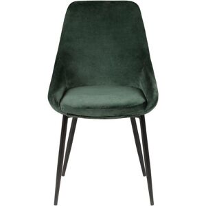 Chaise en Velours Vert PRO LIVING - Chaise - Publicité Chaise en Velours Vert PRO LIVING - Chaise - Publicité
