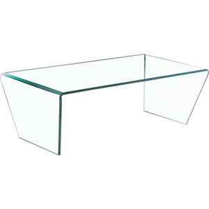 ZAGO STORE Table basse 120 cm en verre trempé transparent - Publicité ZAGO STORE Table basse 120 cm en verre trempé transparent - Publicité