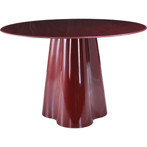 ZAGO STORE Table repas D120 en verre rouge brillant - Publicité ZAGO STORE Table repas D120 en verre rouge brillant - Publicité