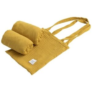 Draps housse rectangulaires berceau x2 Sauthon Original Jaune Topaze - Publicité Draps housse rectangulaires berceau x2 Sauthon Original Jaune Topaze - Publicité